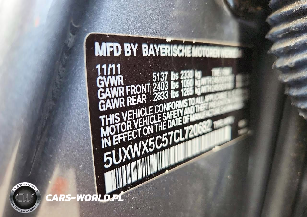 2012 BMW X3 xDrive28I VIN:5UXWX5C57CL720682 - 13