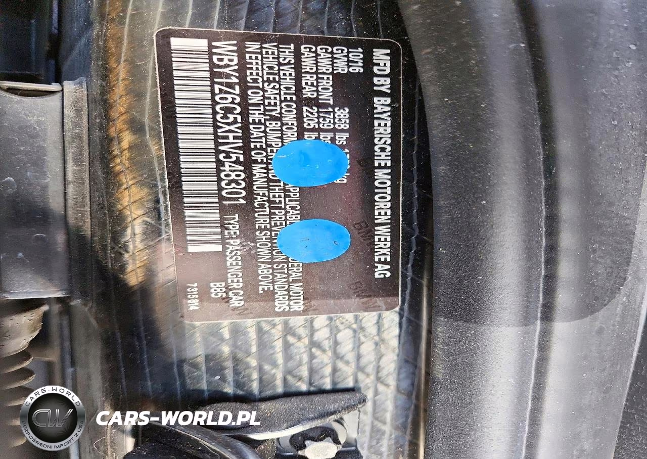 2017 BMW I3 Bev VIN:WBY1Z6C5XHV548301 - 12