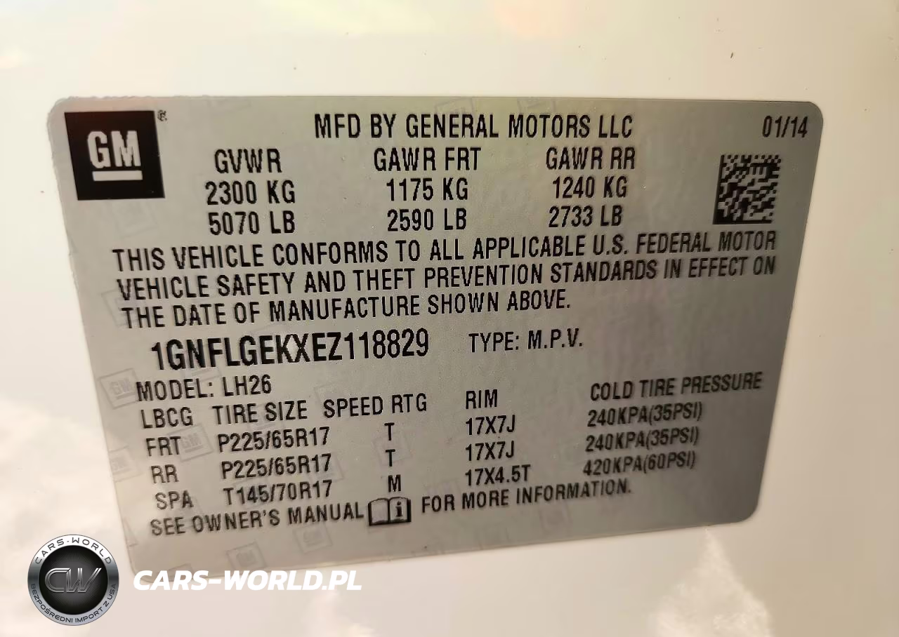 2014 Chevrolet Equinox Lt VIN:1GNFLGEKXEZ118829 - 14
