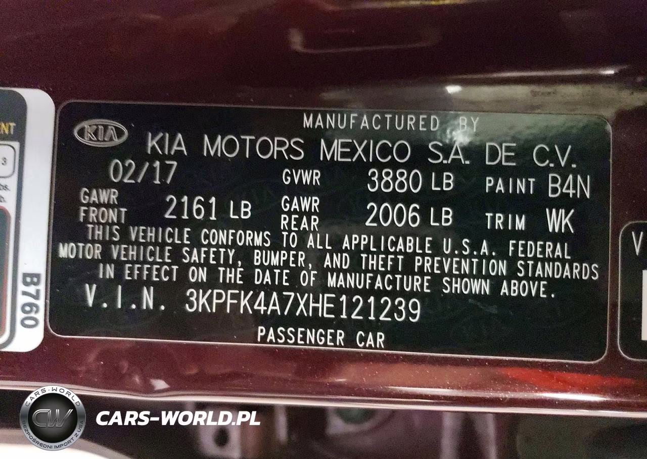 2017 Kia Forte Lx VIN:3KPFK4A7XHE121239 - 12