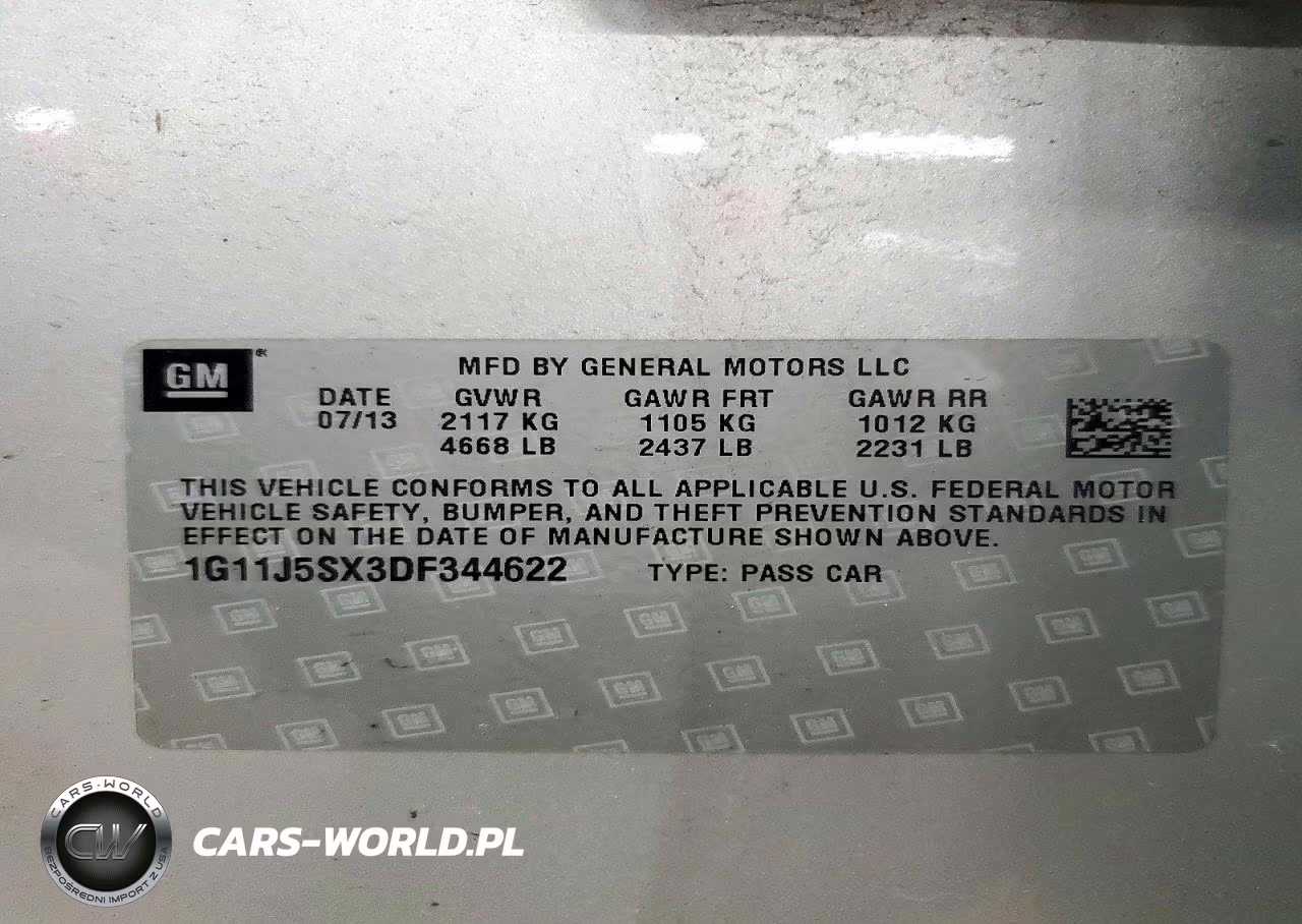 2013 Chevrolet Malibu Ltz VIN:1G11J5SX3DF344622 - 12