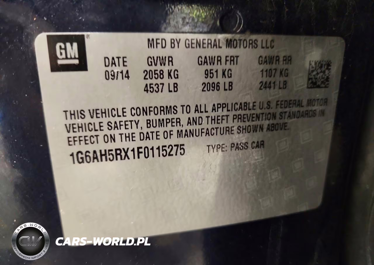 2015 Cadillac Ats Luxury VIN:1G6AH5RX1F0115275 - 12