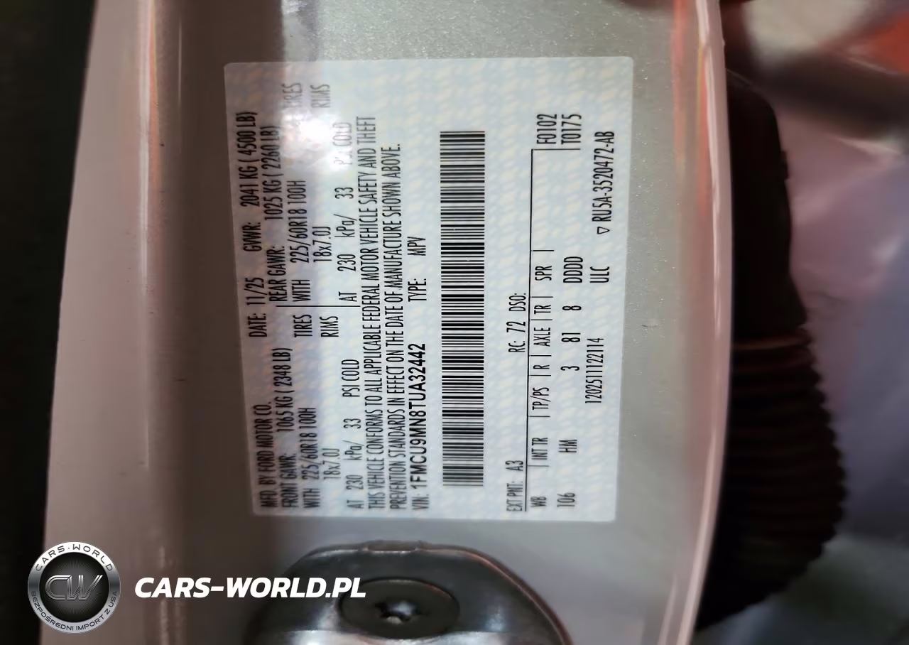 2026 Ford Escape St Line VIN:1FMCU9MN8TUA32442 - 13