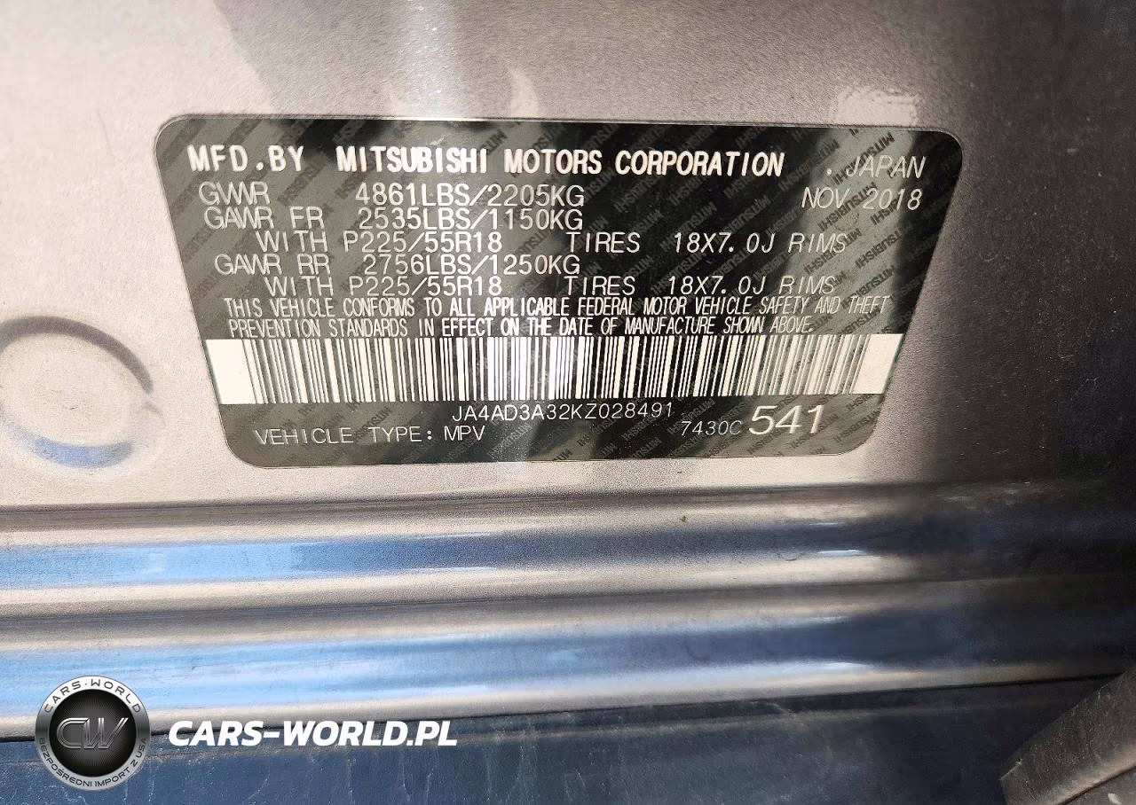 2019 Mitsubishi Outlander Se VIN:JA4AD3A32KZ028491 - 13