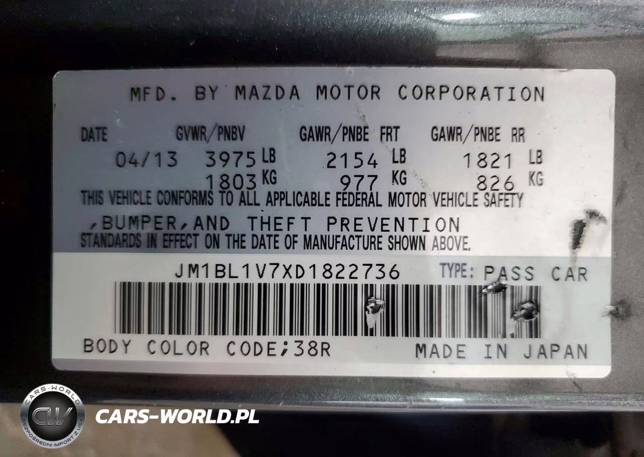 2013 Mazda 3 I VIN:JM1BL1V7XD1822736 - 12