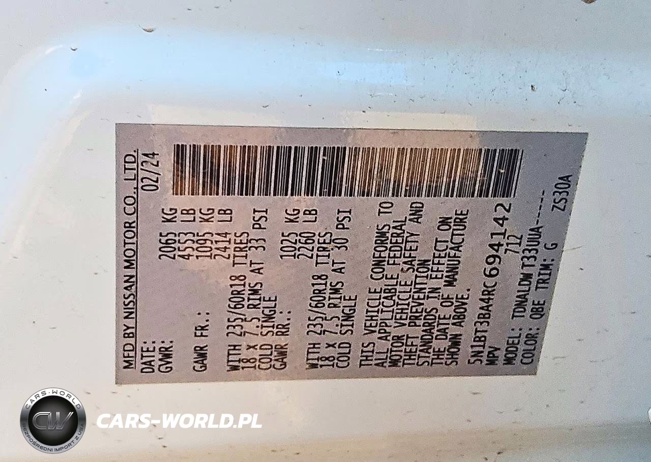 2024 Nissan Rogue Sv VIN:5N1BT3BA4RC694142 - 14