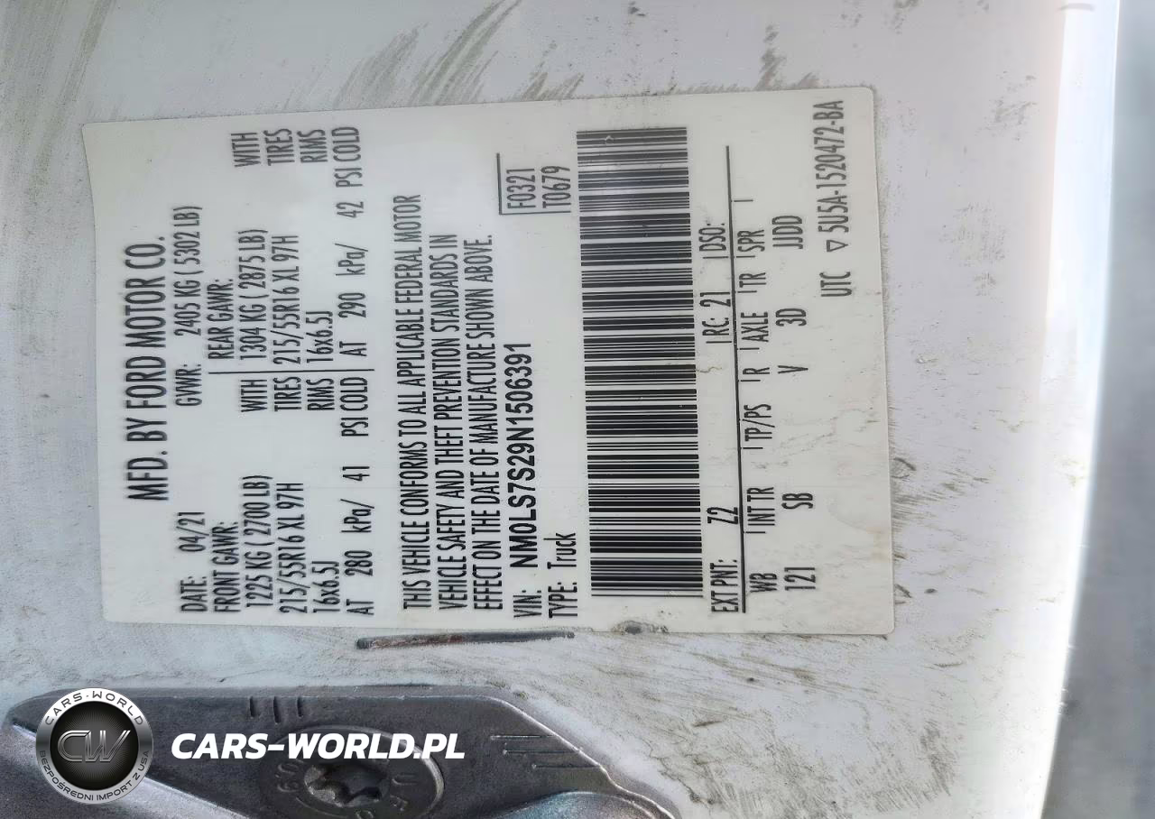 2022 Ford Transit Connect Xl Delivery Van VIN:NM0LS7S29N1506391 - 12
