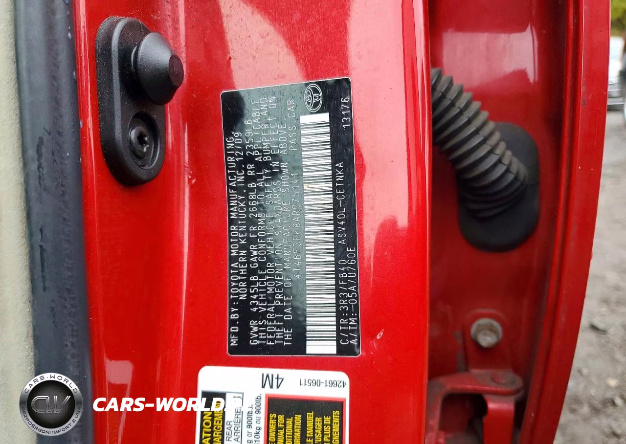 2010 Toyota Camry Le VIN:4T4BF3EK8AR075141 - 12