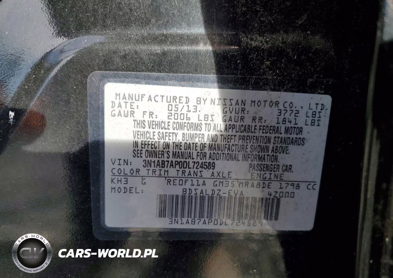2013 Nissan Sentra S VIN:3N1AB7AP0DL724589 - 12