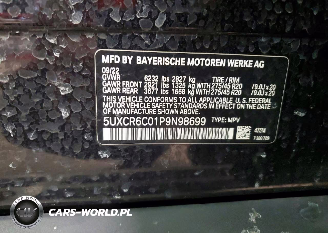 2023 BMW X5 xDrive40I VIN:5UXCR6C01P9N98699 - 13