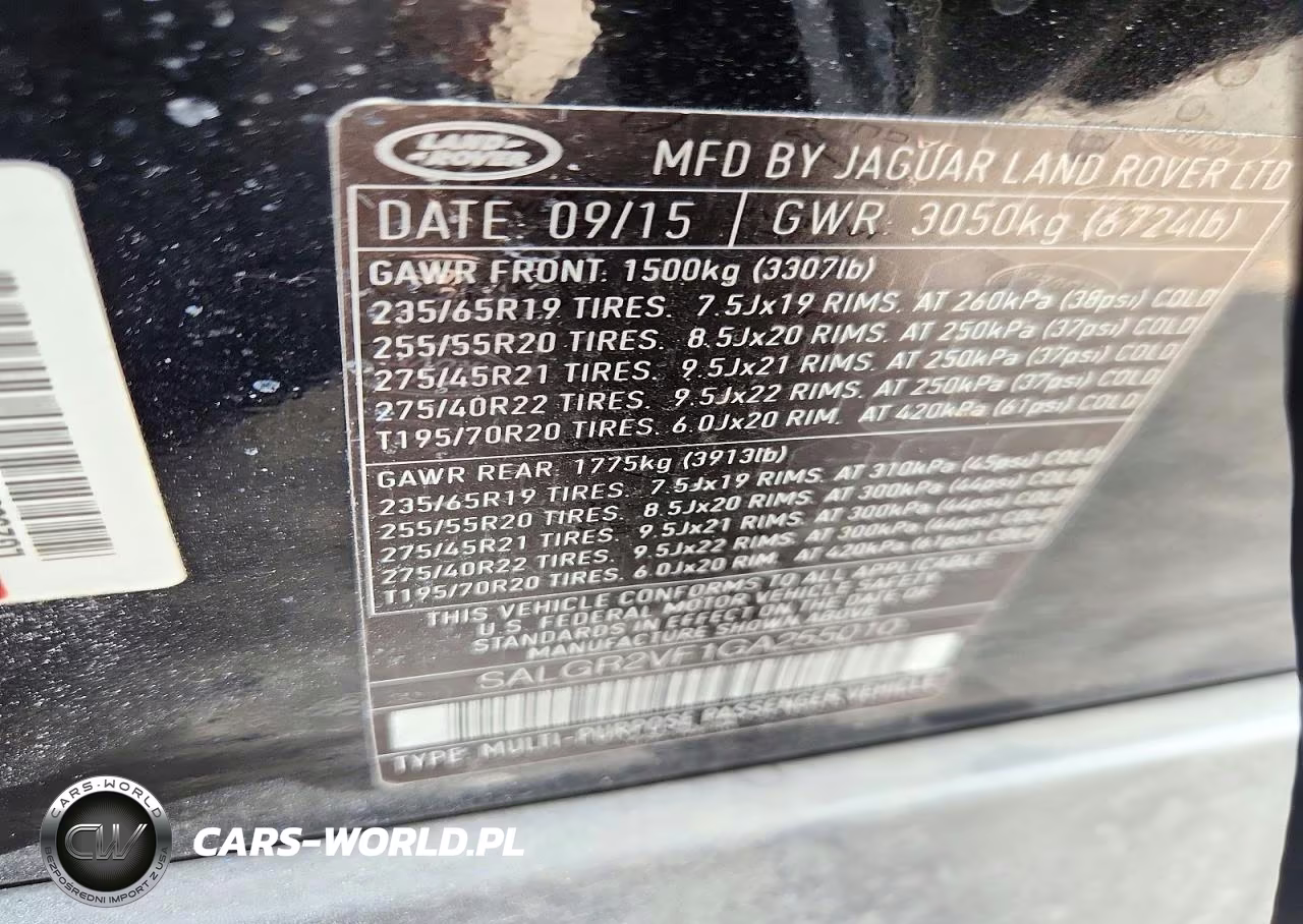 2016 Land Rover Range Rover VIN:SALGR2VF1GA255010 - 13