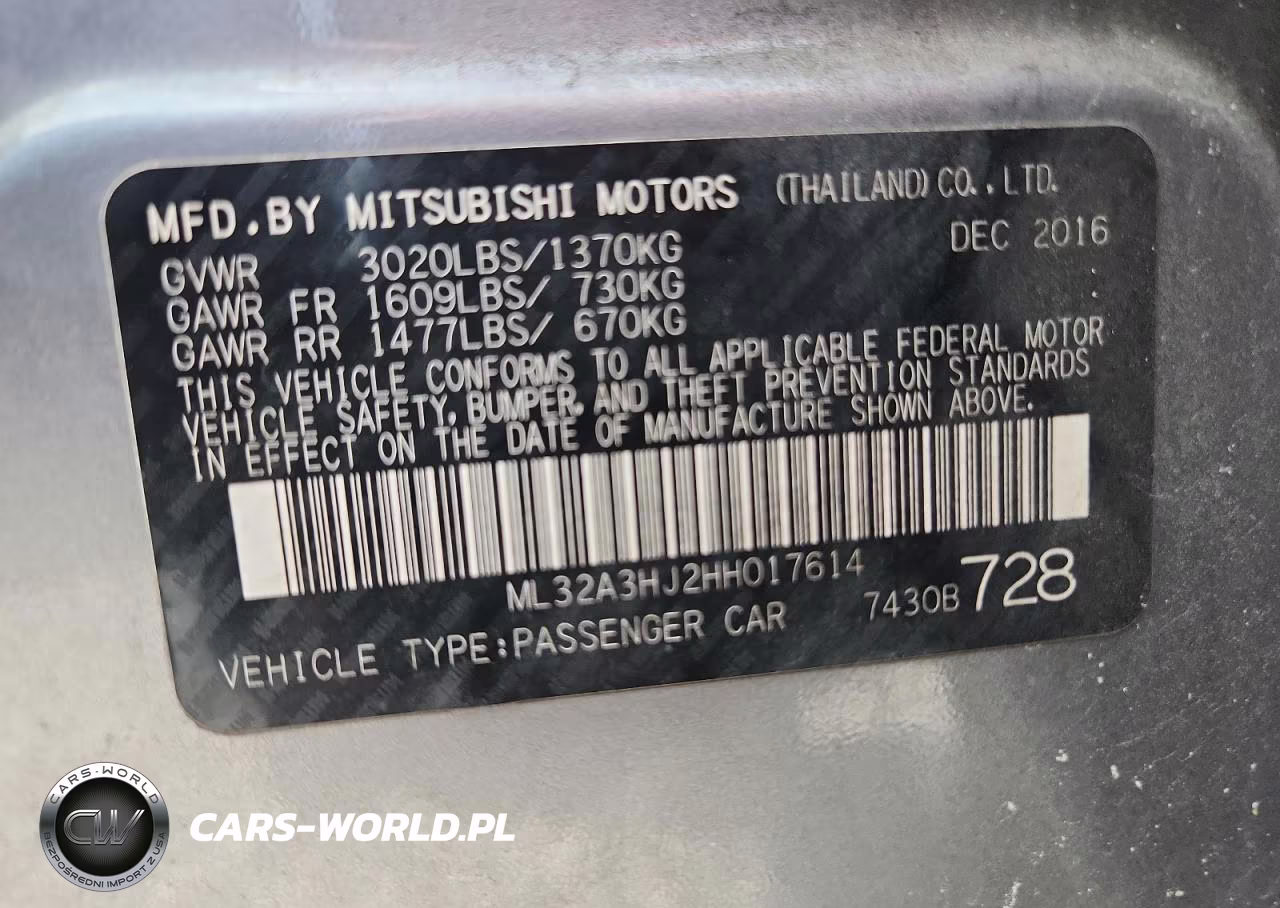2017 Mitsubishi Mirage Es VIN:ML32A3HJ2HH017614 - 12