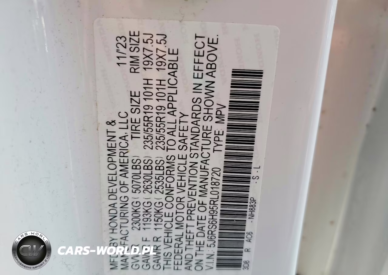 2024 Honda Cr-V Sport Touring VIN:5J6RS6H95RL018720 - 13