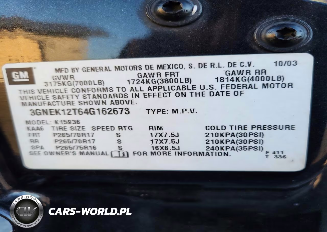 2004 Chevrolet Avalanche K1500 VIN:3GNEK12T64G162673 - 13
