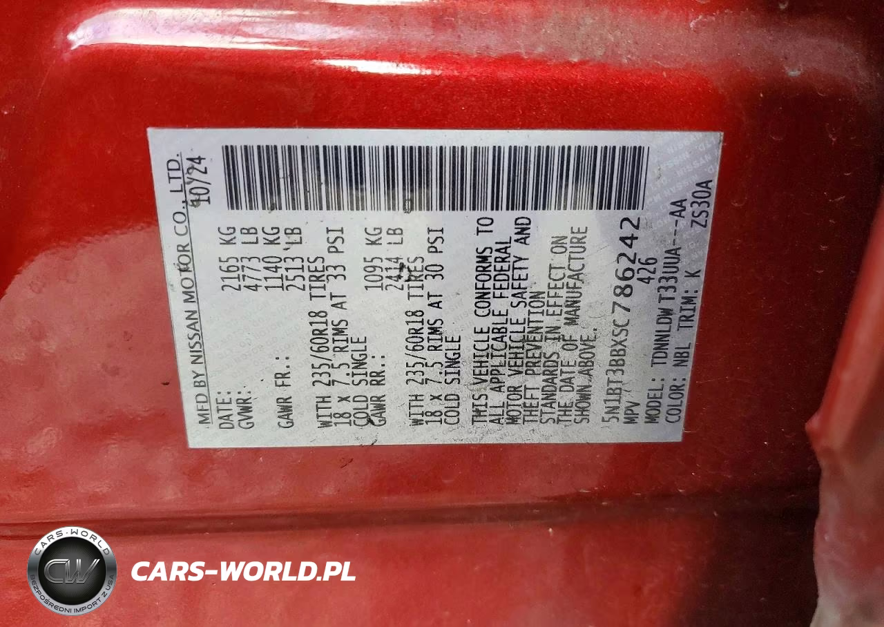 2025 Nissan Rogue Sv VIN:5N1BT3BBXSC786242 - 13