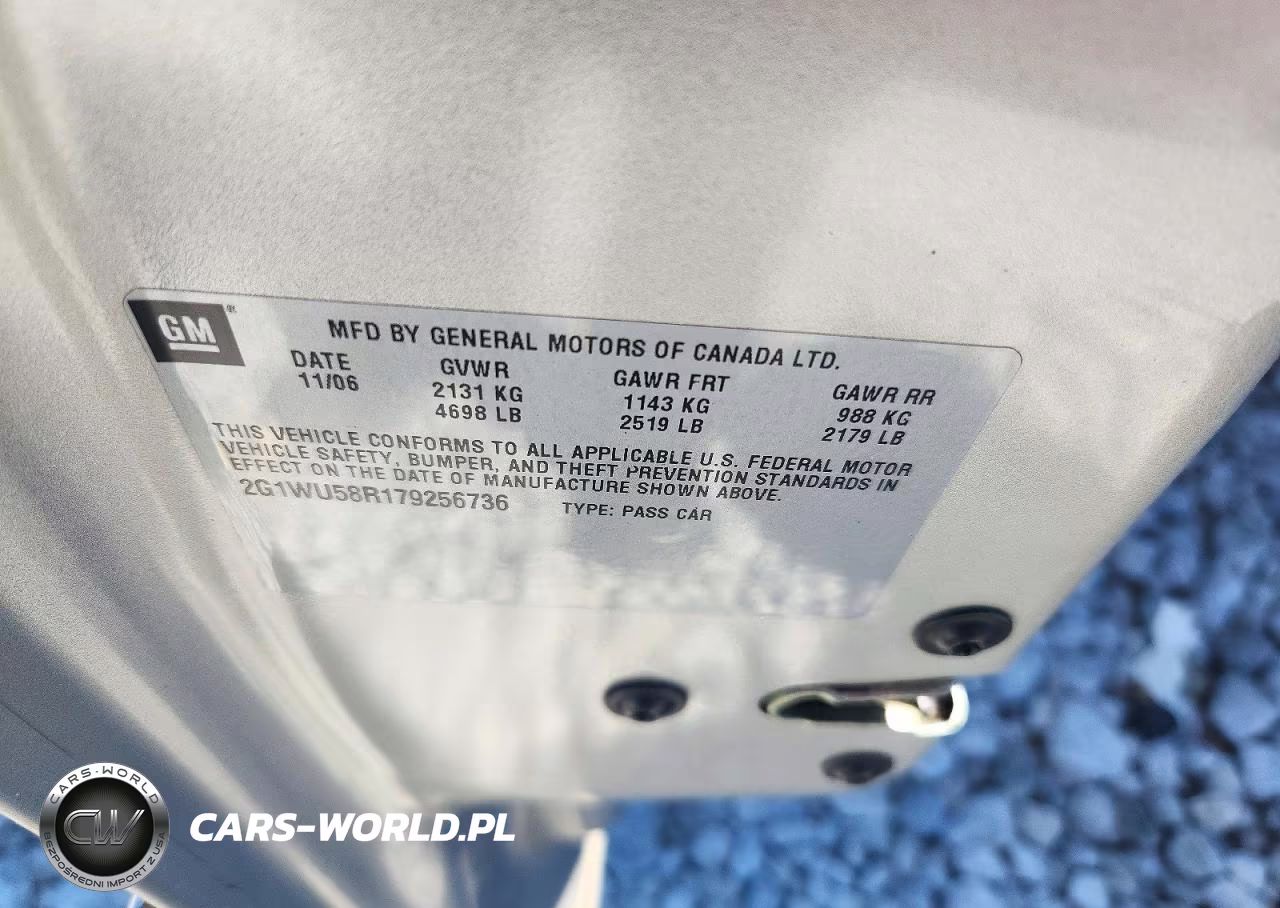 2007 Chevrolet Impala Ltz VIN:2G1WU58R179256736 - 12