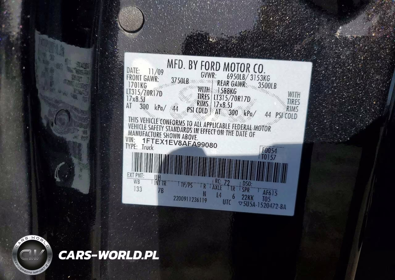 2010 Ford F150 Super Cab VIN:1FTEX1EV8AFA99080 - 12