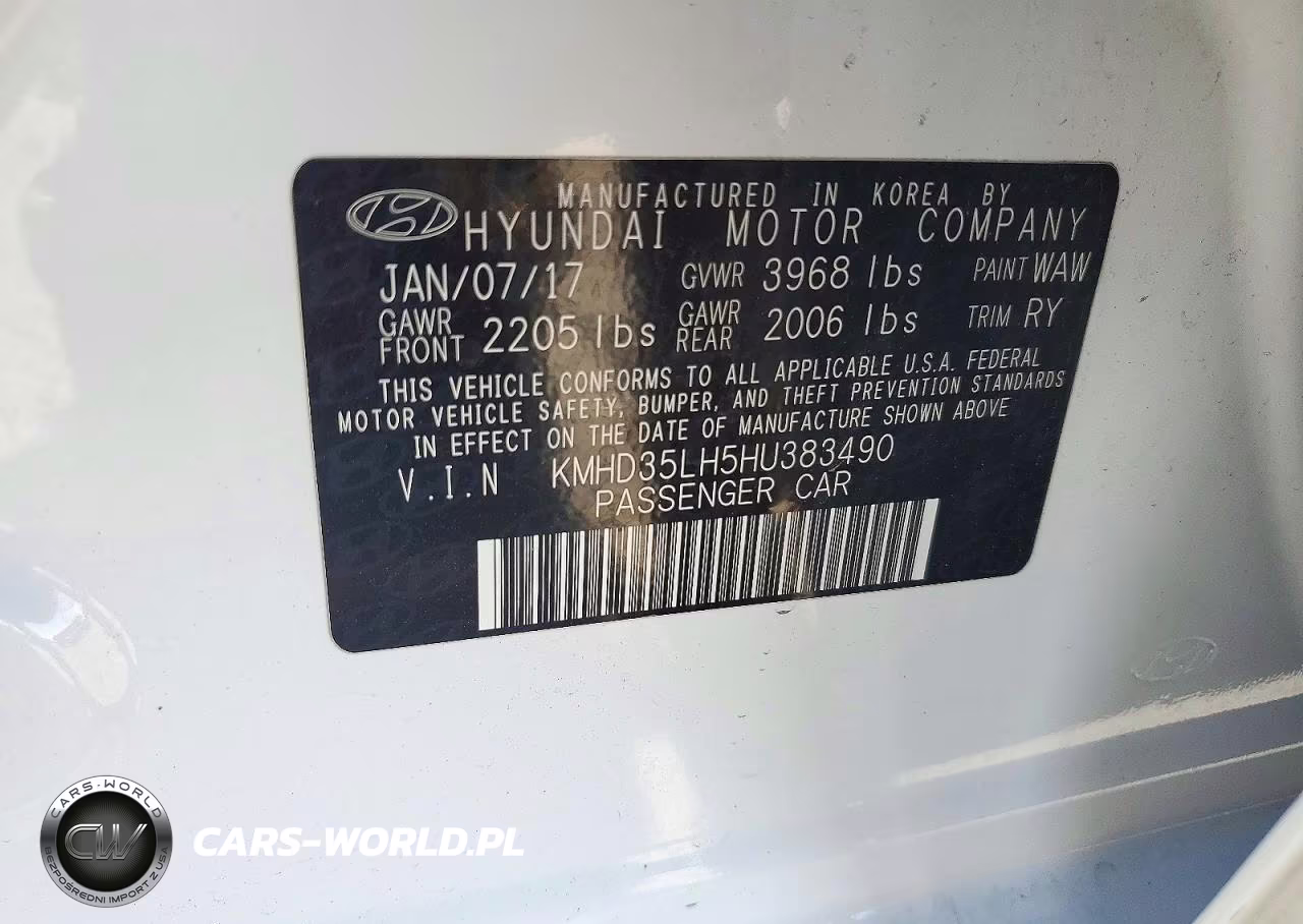 2017 Hyundai Elantra Gt Base VIN:KMHD35LH5HU383490 - 12