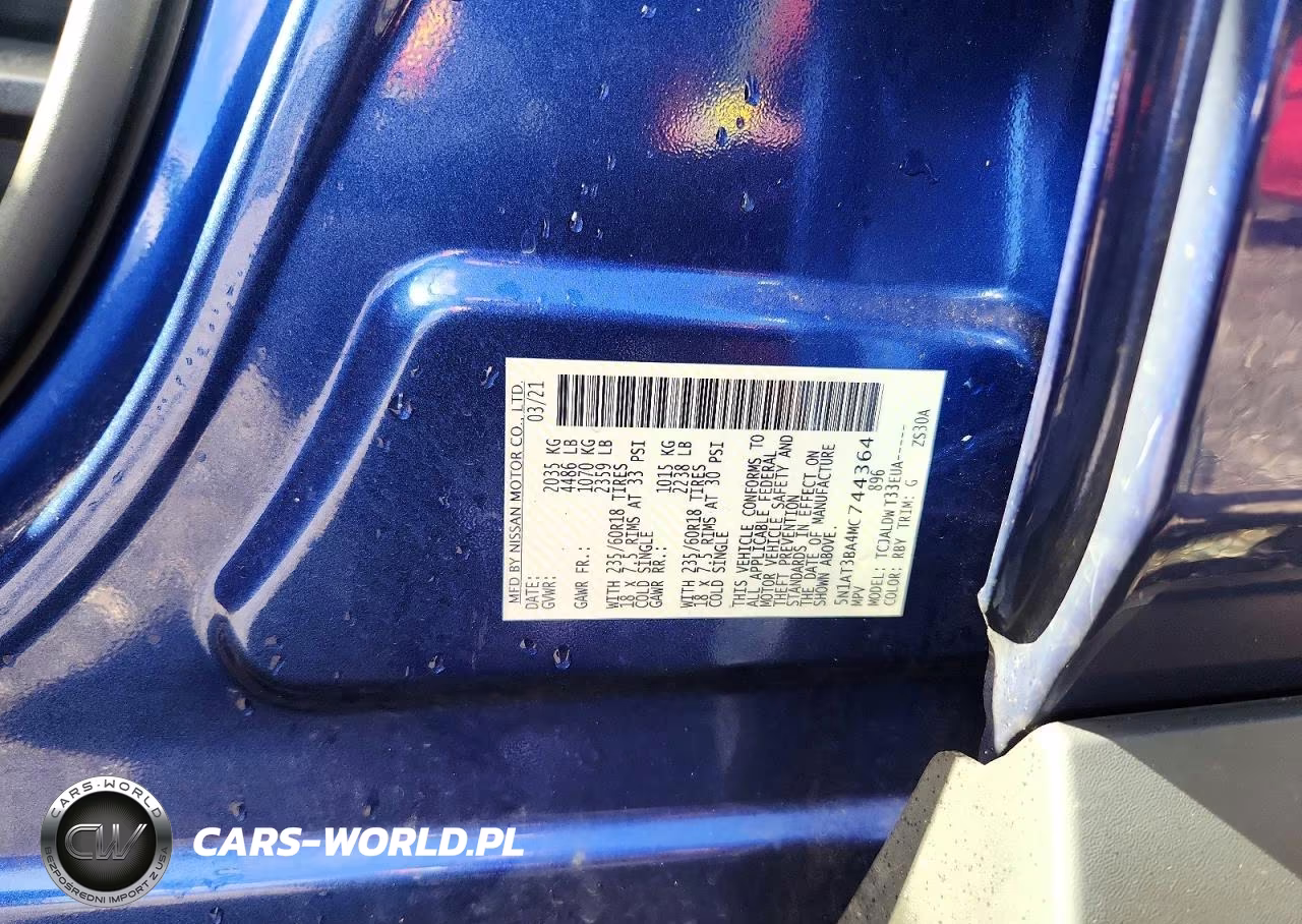 2021 Nissan Rogue Sv VIN:5N1AT3BA4MC744364 - 12