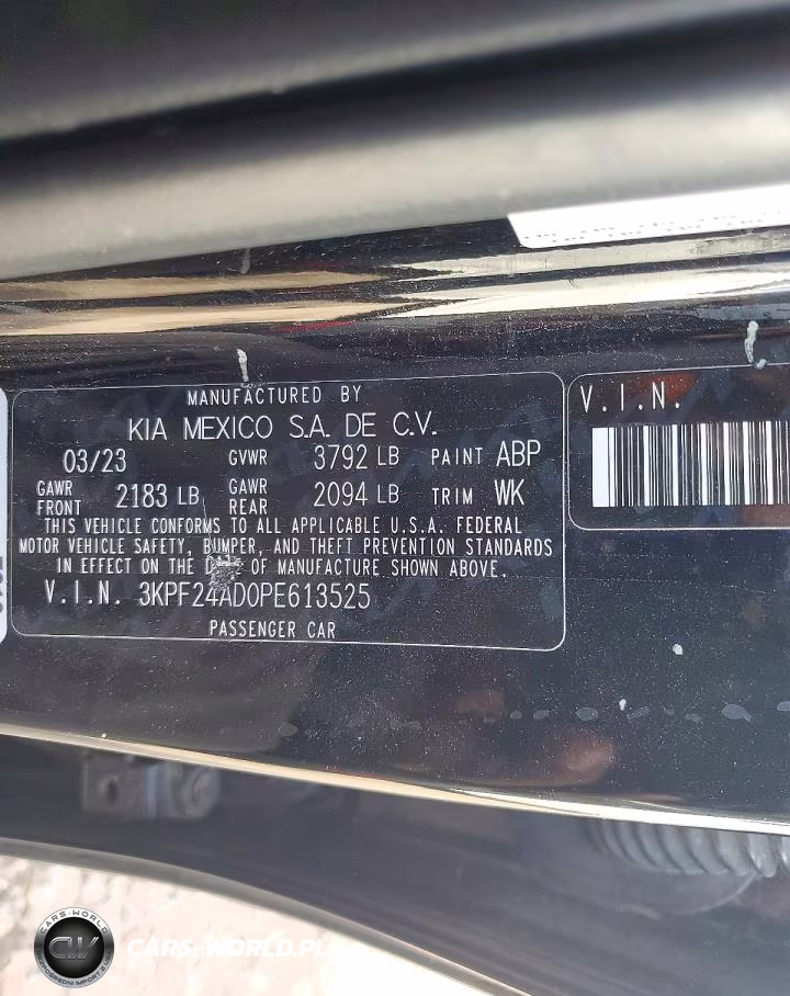 2023 Kia Forte Lxs VIN:3KPF24AD0PE613525 - 12