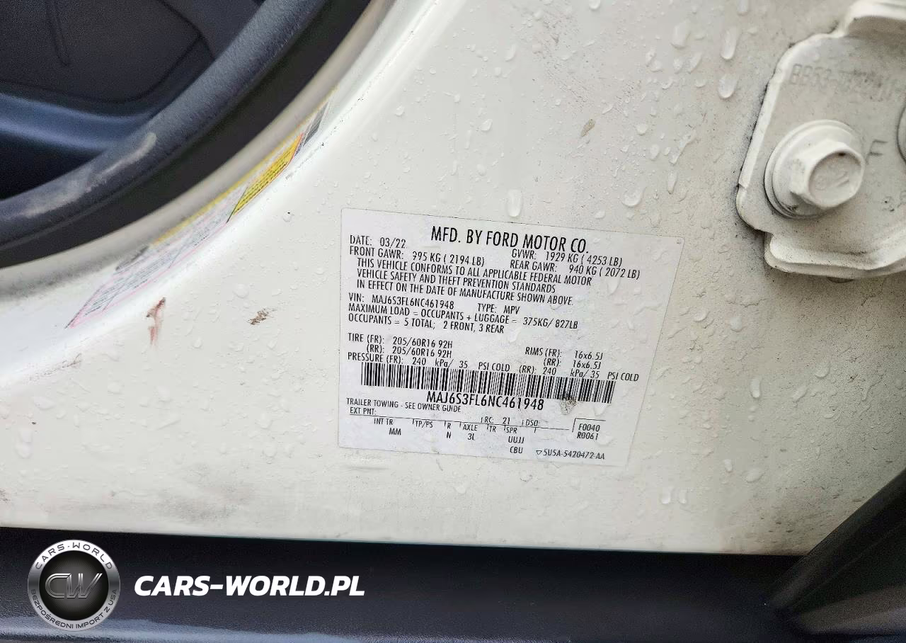2022 Ford Ecosport S VIN:MAJ6S3FL6NC461948 - 12