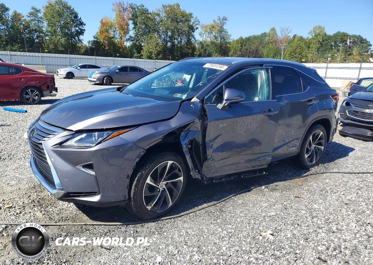 2017 Lexus Rx 450H Base VIN:2T2BGMCA4HC016098 - 1