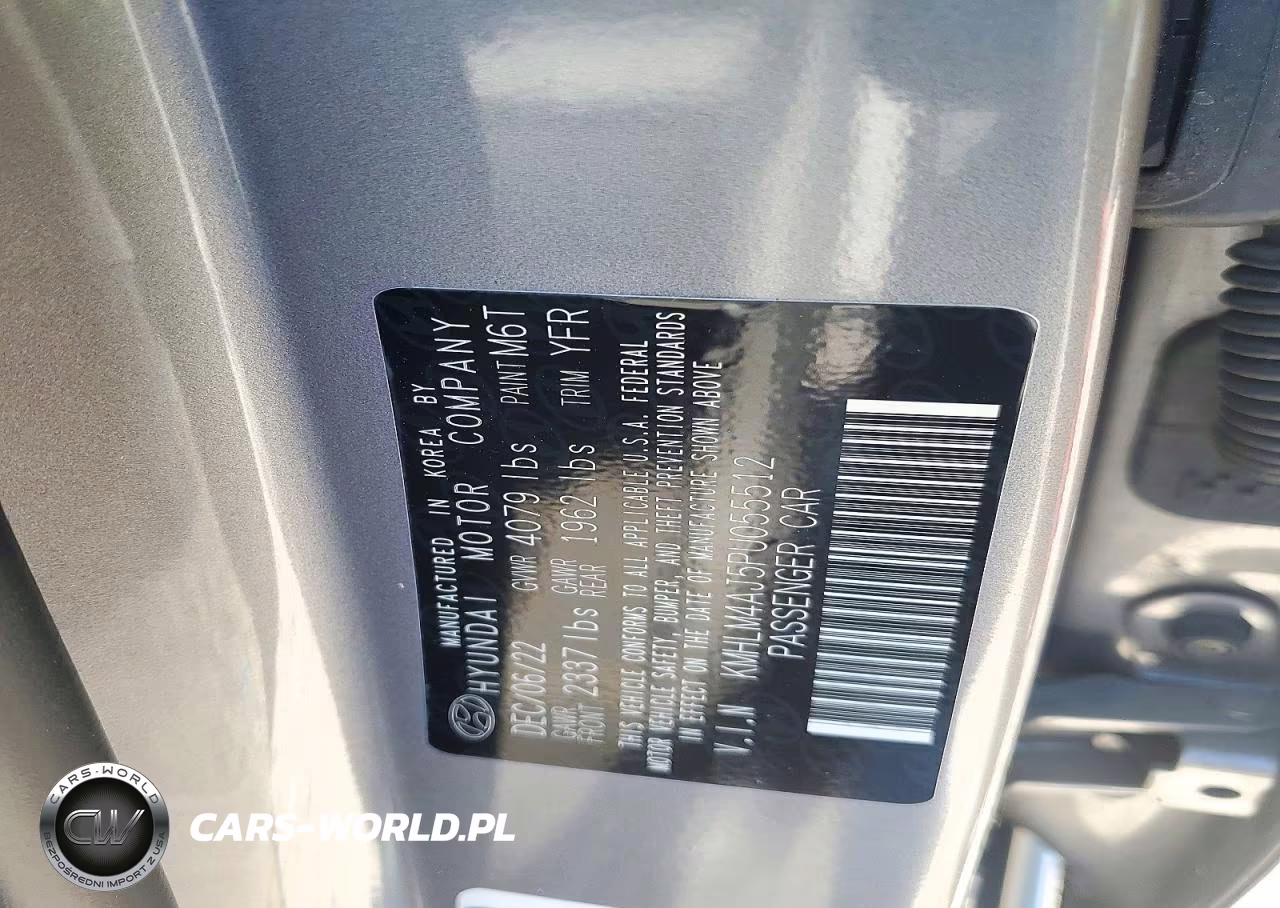2023 Hyundai Elantra Blue VIN:KMHLM4AJ5PU055512 - 12