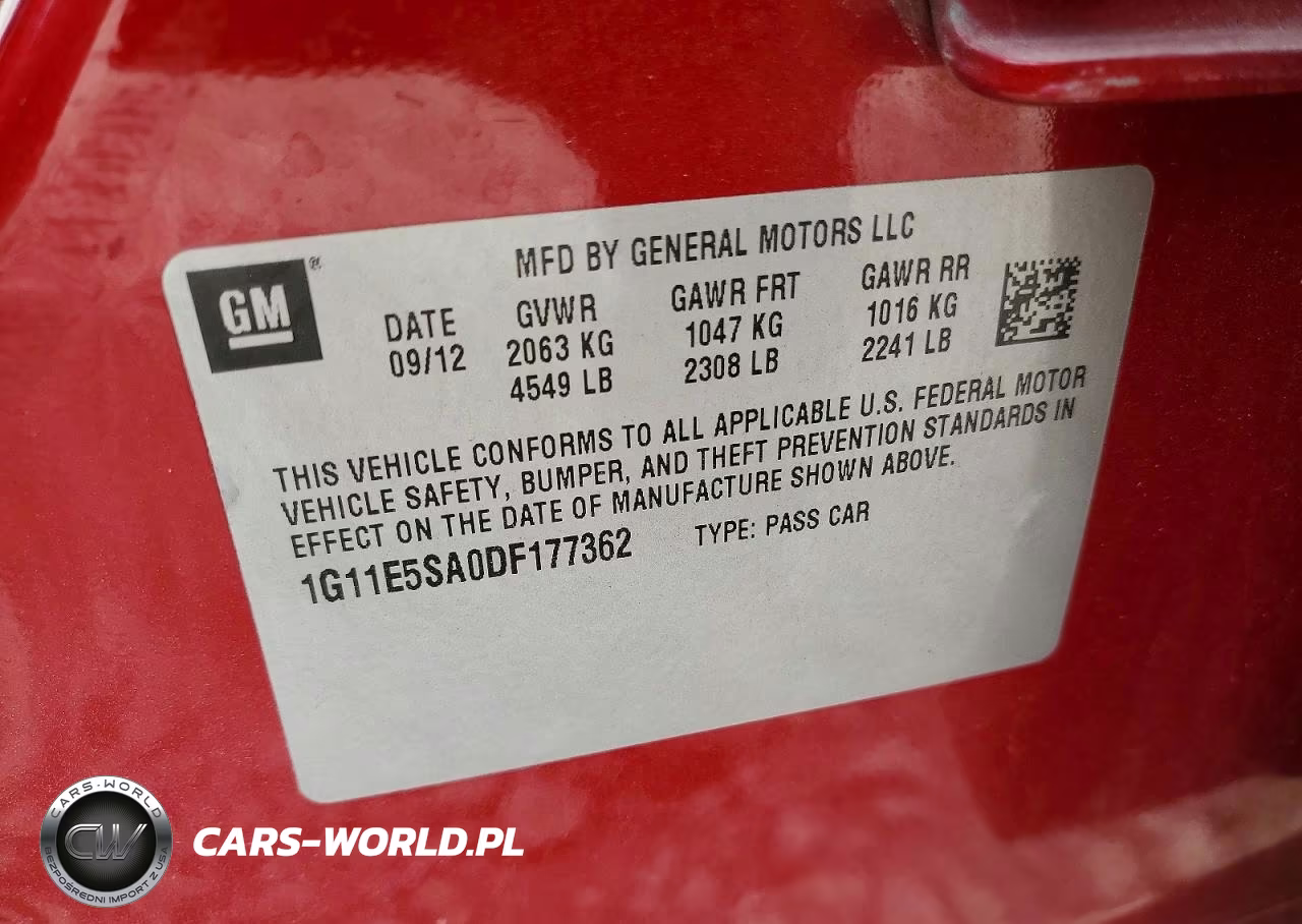 2013 Chevrolet Malibu 2Lt VIN:1G11E5SA0DF177362 - 12