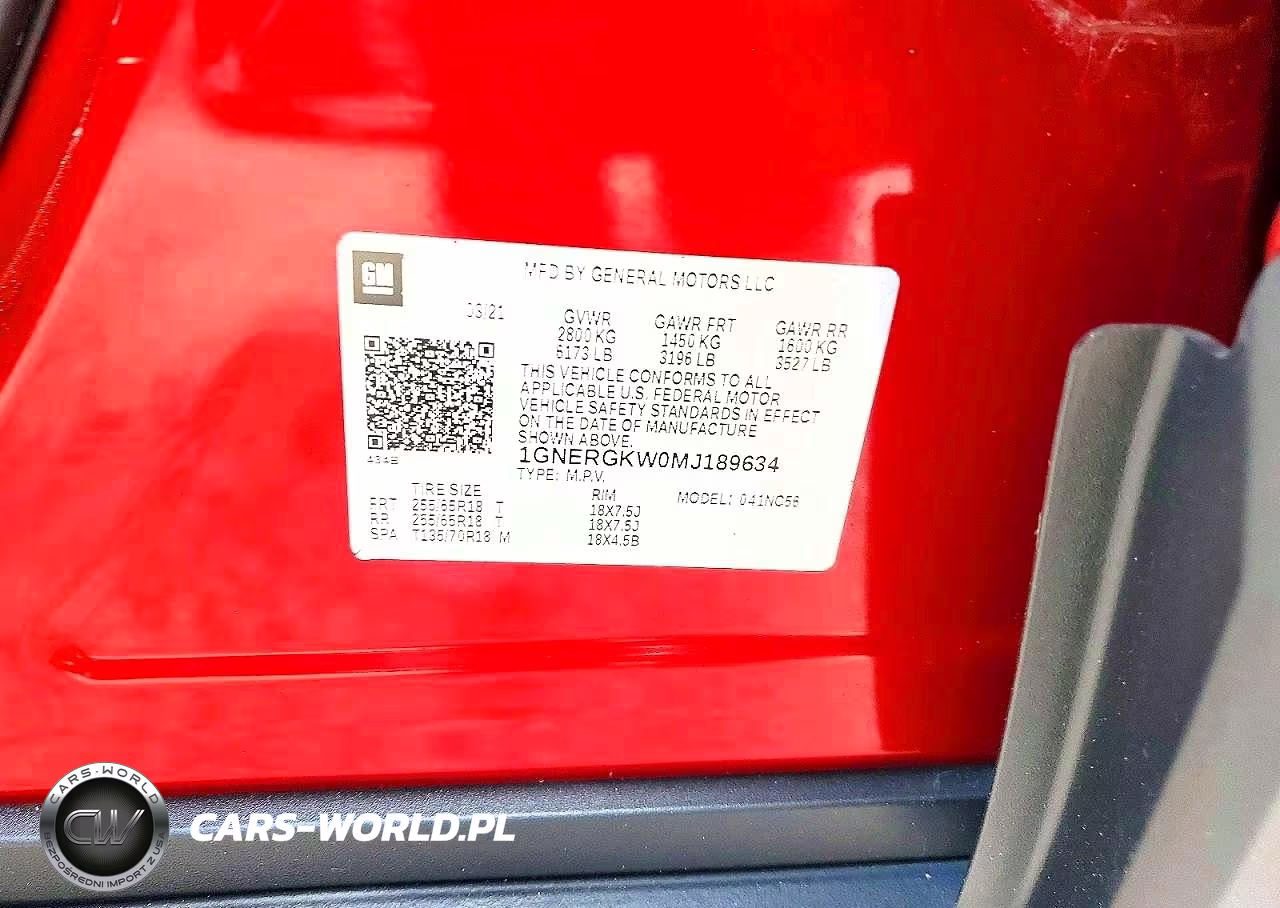 2021 Chevrolet Traverse Lt VIN:1GNERGKW0MJ189634 - 13