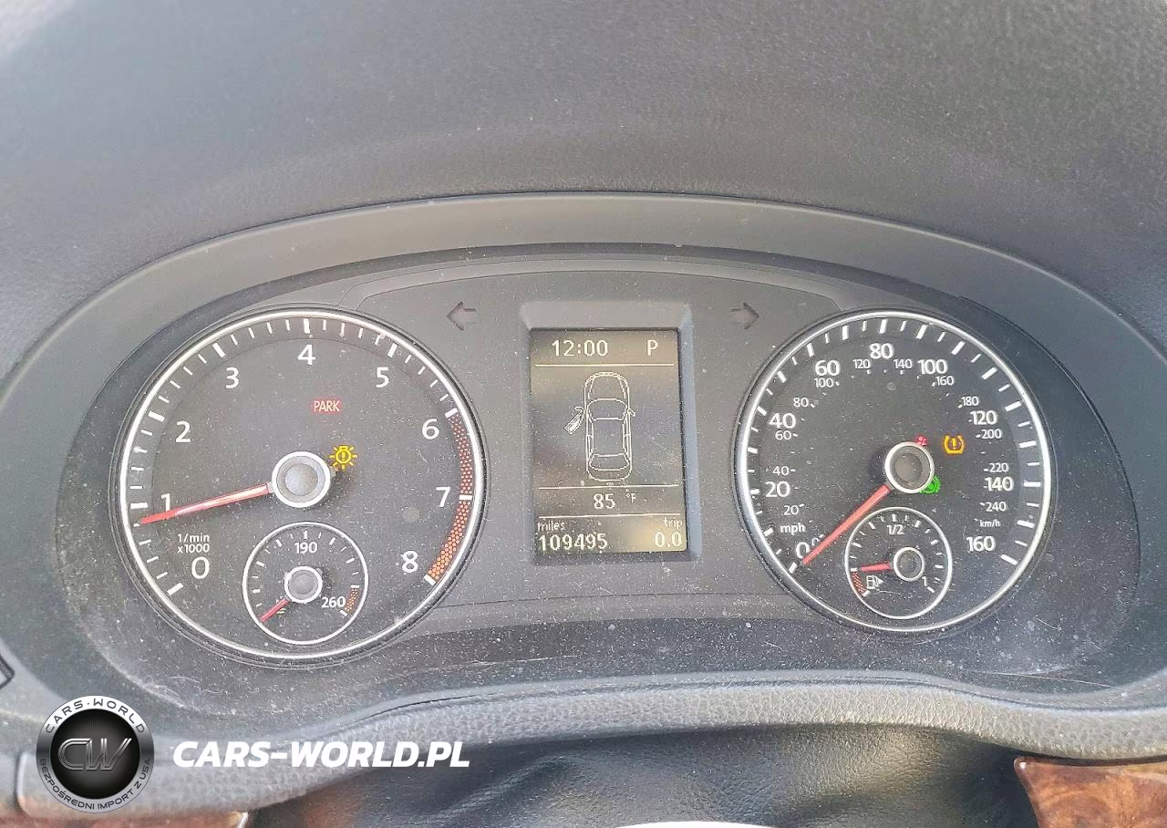 2012 Volkswagen Passat Sel VIN:1VWCP7A30CC065506 - 9