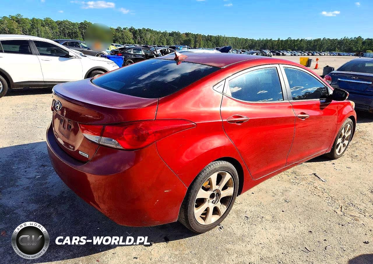 2012 Hyundai Elantra Limited VIN:KMHDH4AE2CU240610 - 3