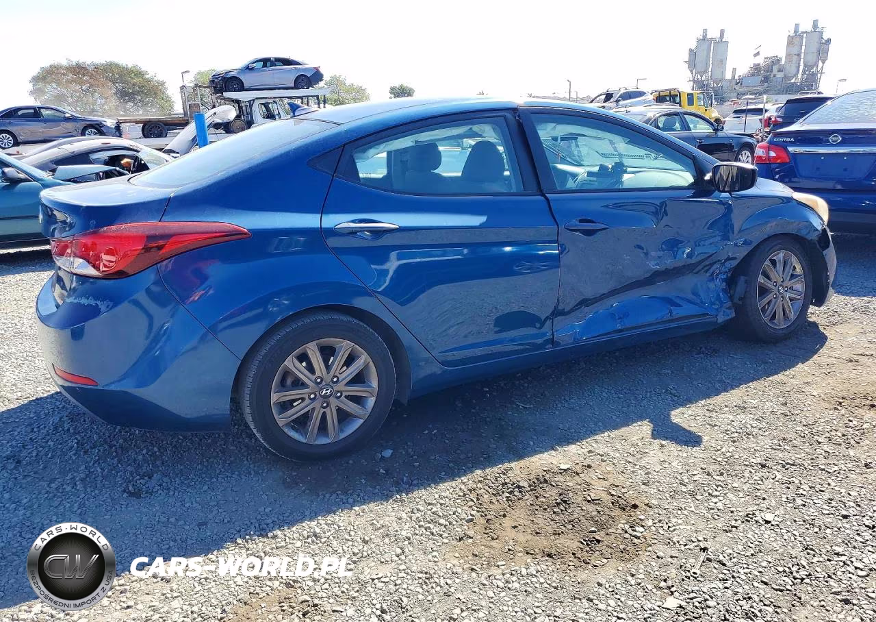 2015 Hyundai Elantra Se VIN:KMHDH4AE0FU392373 - 3