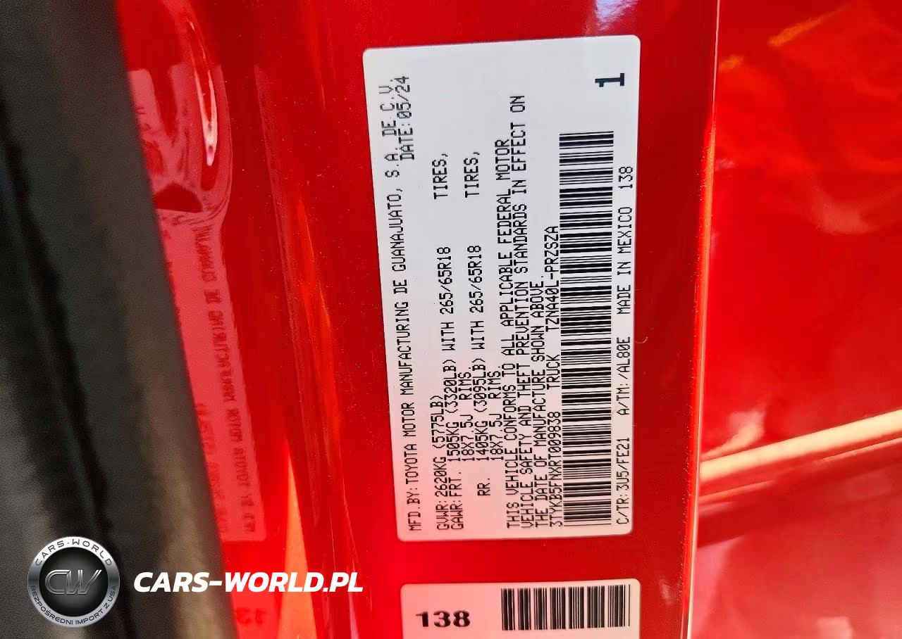 2024 Toyota Tacoma Trd Sport VIN:3TYKB5FNXRT009838 - 13