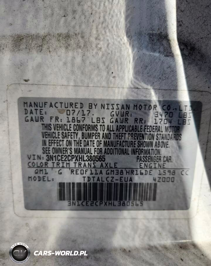 2017 Nissan Versa Note S VIN:3N1CE2CPXHL380565 - 12