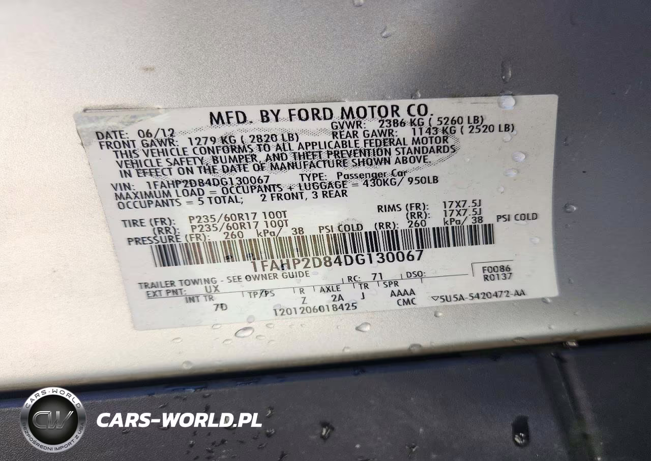 2013 Ford Taurus Se VIN:1FAHP2D84DG130067 - 12