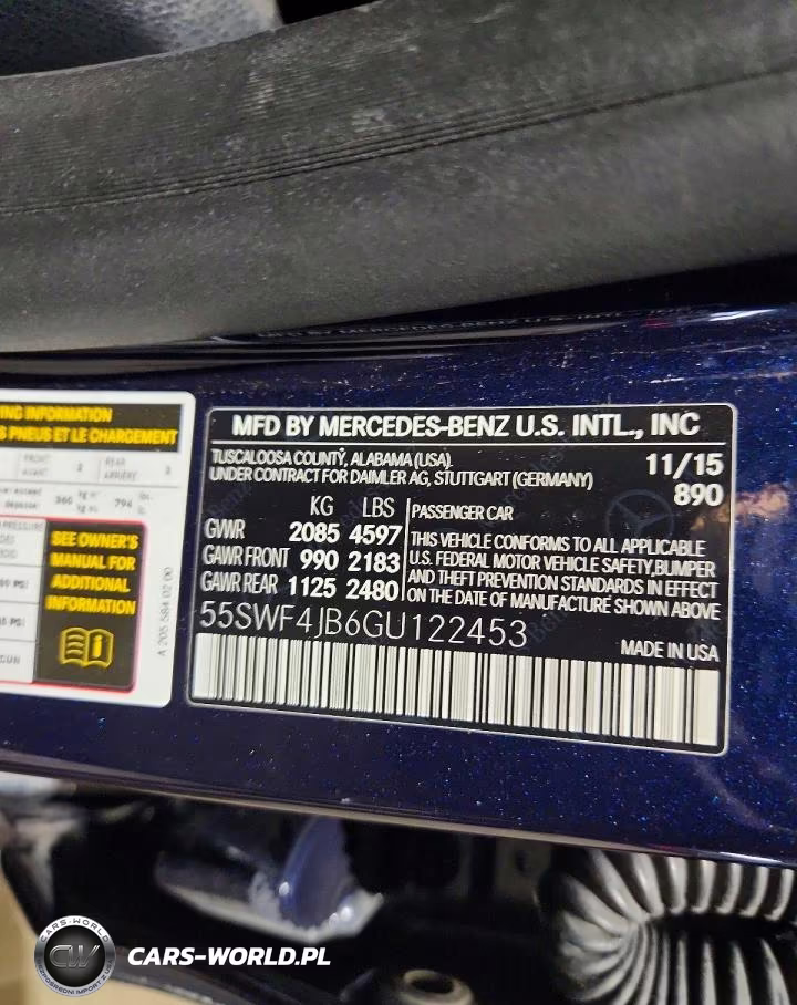 2016 Mercedes-Benz C 300 VIN:55SWF4JB6GU122453 - 12