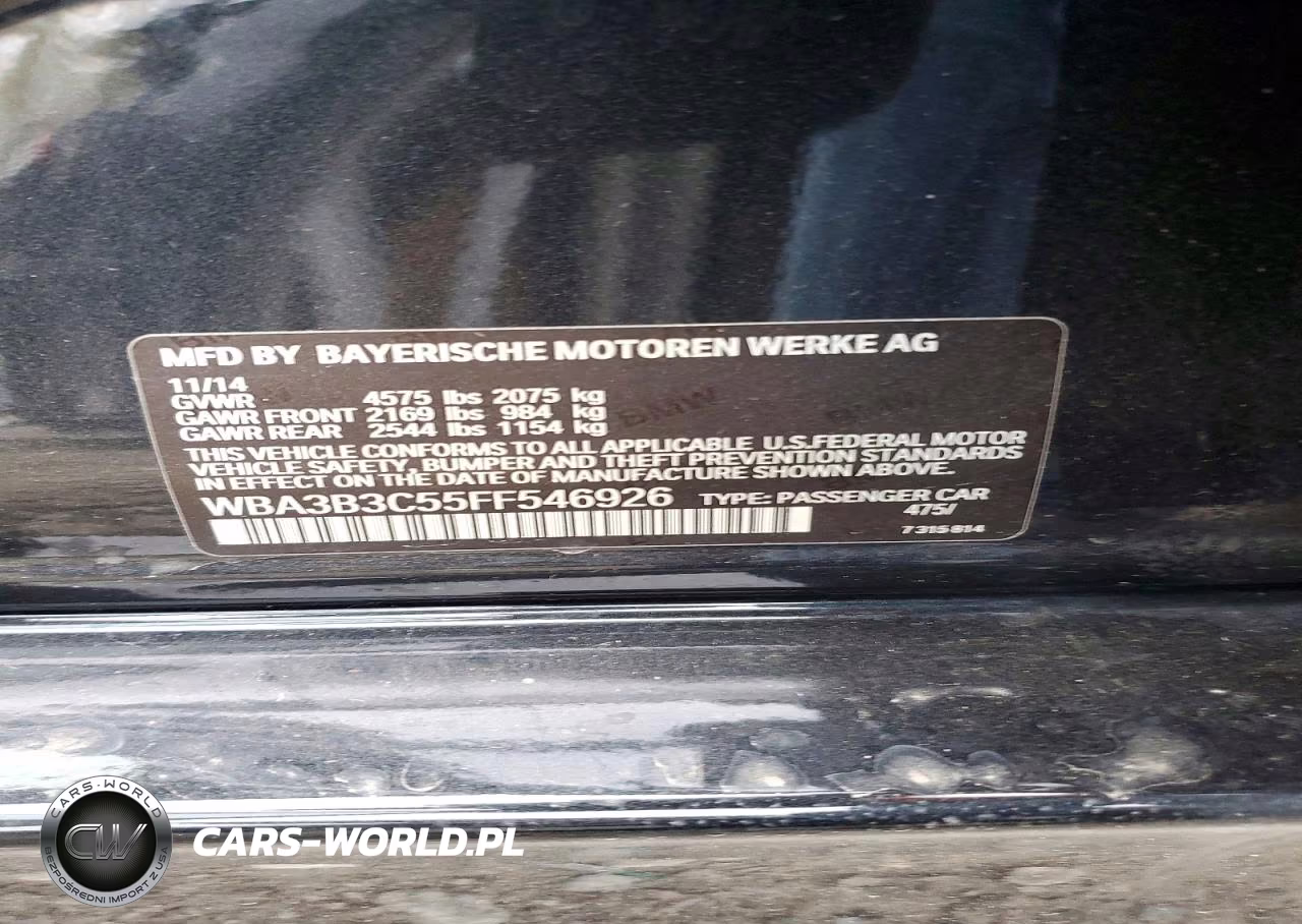 2015 BMW 328 Xi VIN:WBA3B3C55FF546926 - 12