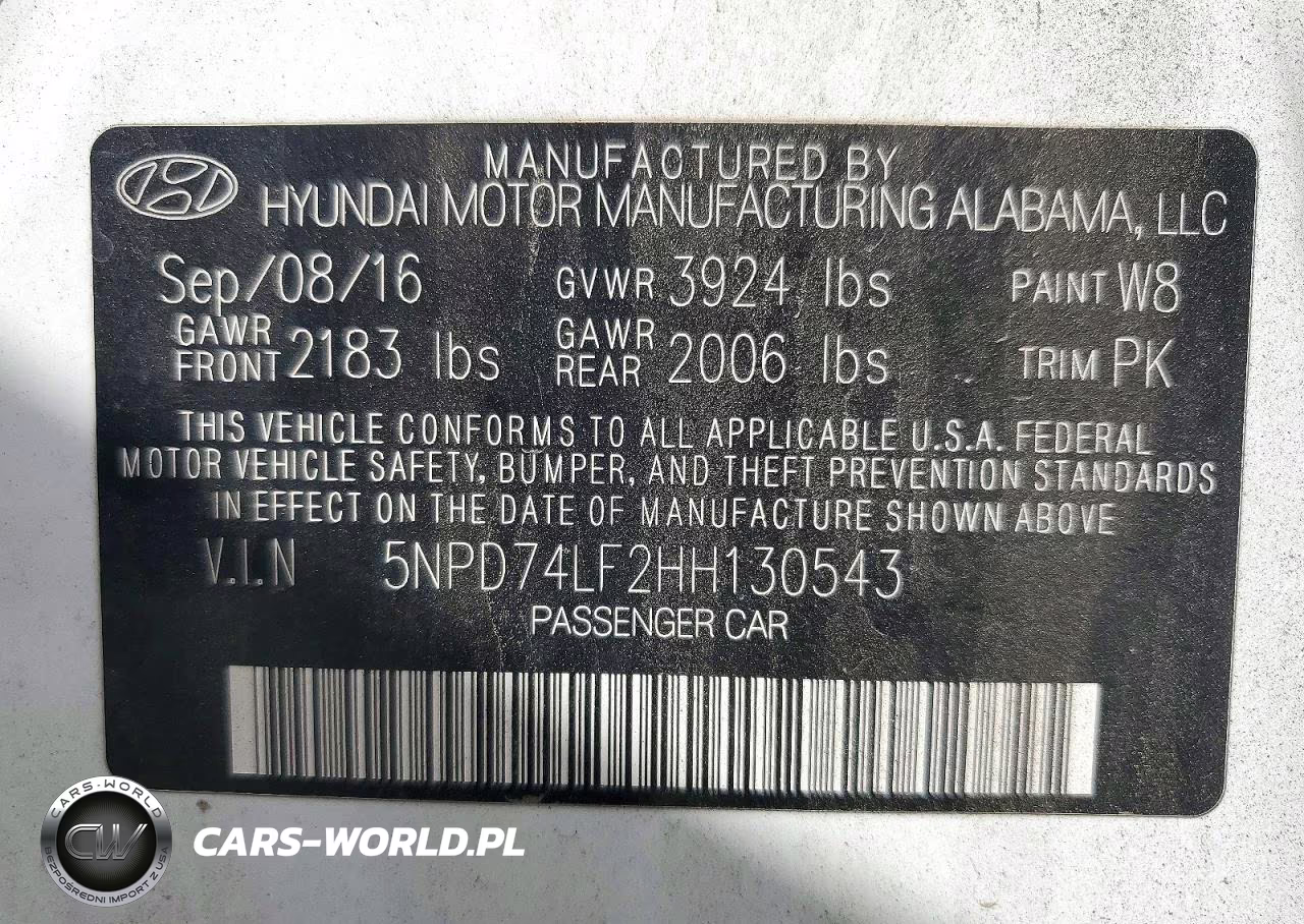 2017 Hyundai Elantra Se VIN:5NPD74LF2HH130543 - 12