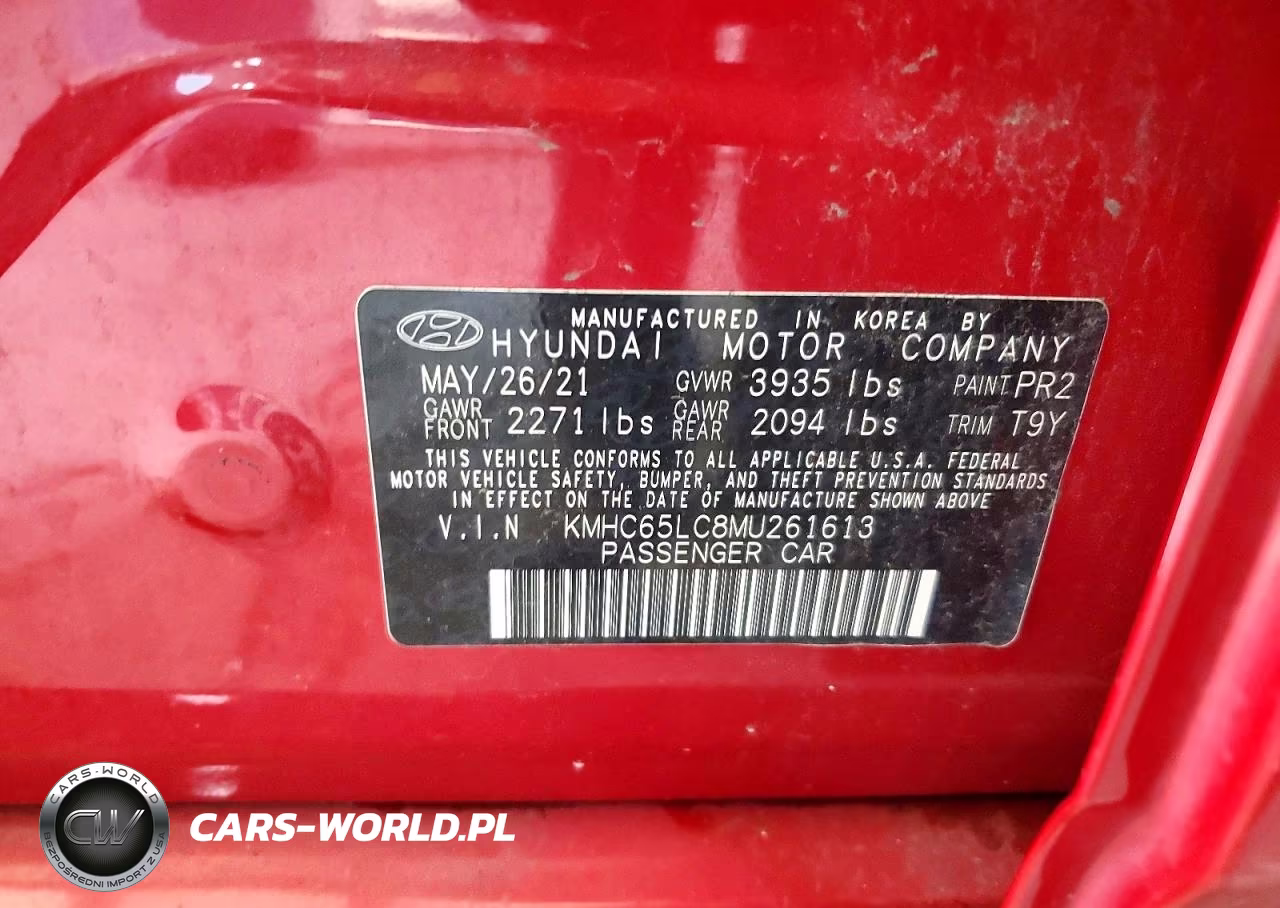 2021 Hyundai Ioniq Blue VIN:KMHC65LC8MU261613 - 12