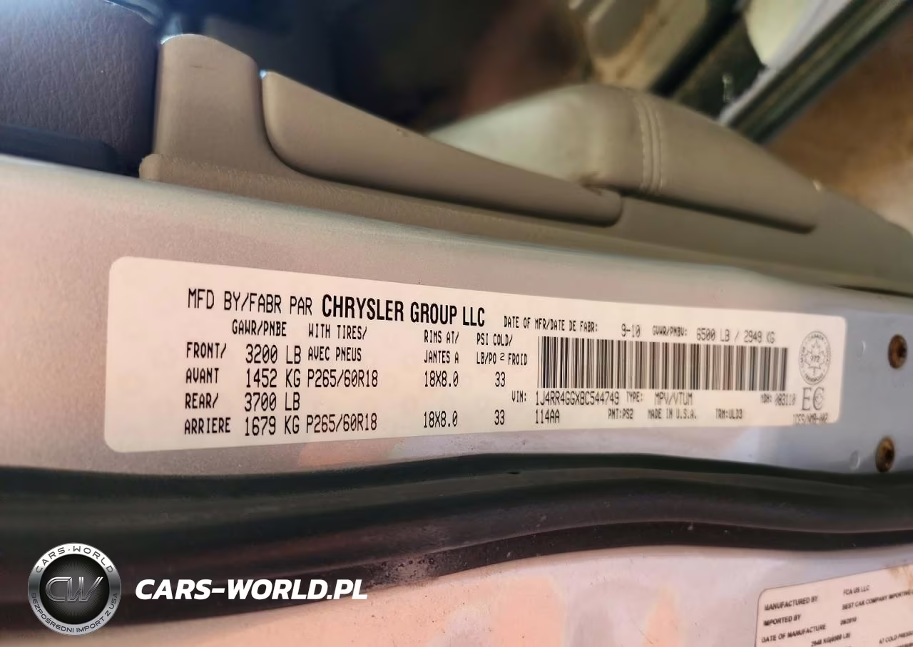 2011 Jeep Grand Cherokee Laredo VIN:1J4RR4GGXBC544749 - 12