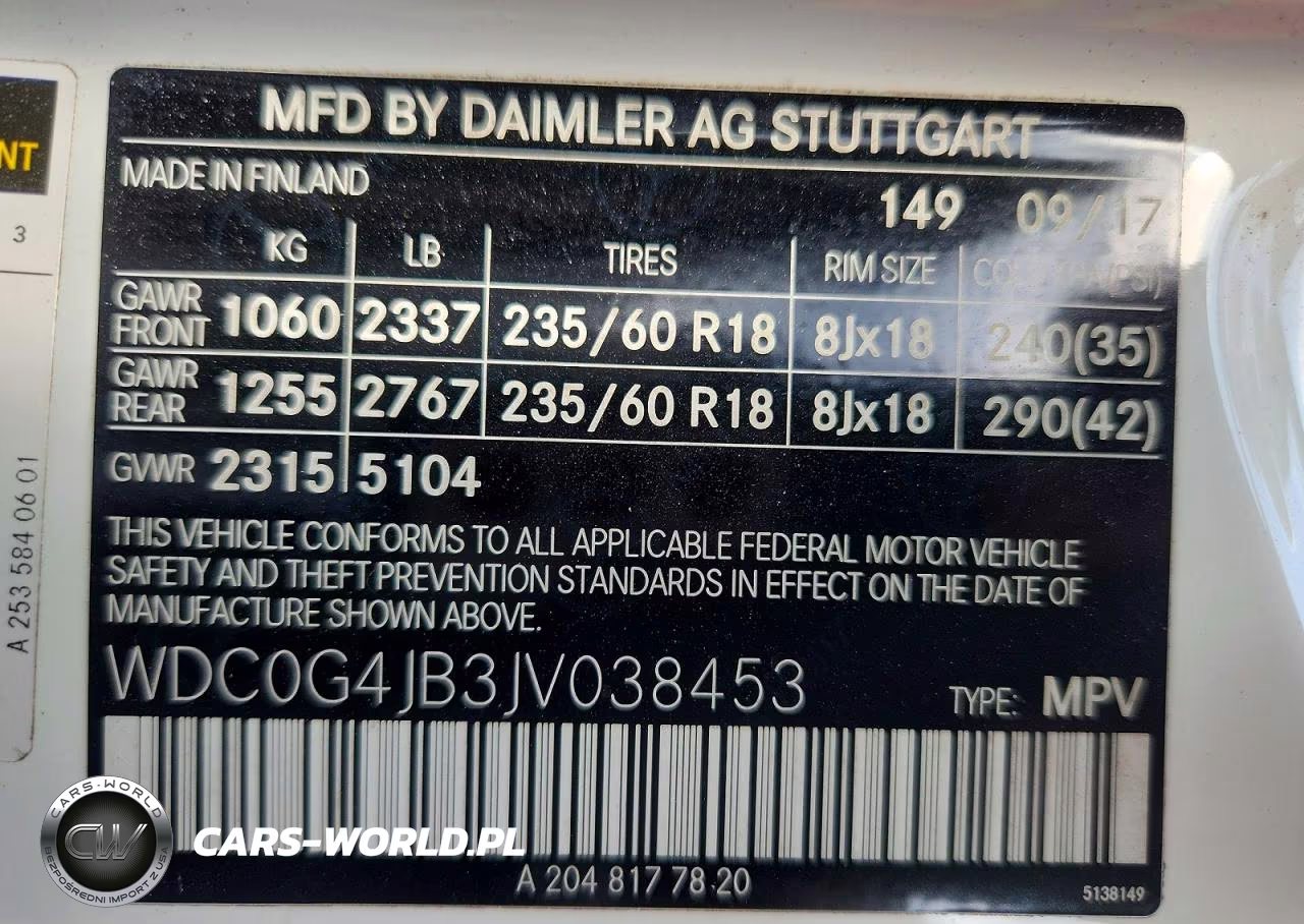 2018 Mercedes-Benz Glc 300 VIN:WDC0G4JB3JV038453 - 14