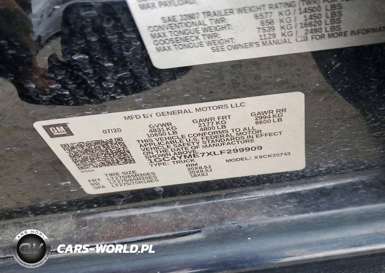 2020 Chevrolet Silverado K2500 Custom VIN:1GC4YME7XLF299909 - 12