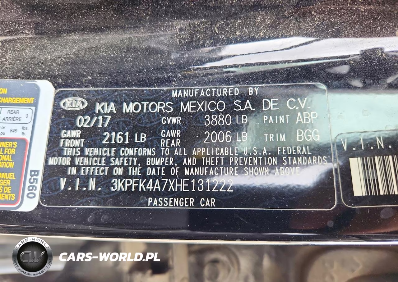 2017 Kia Forte Lx VIN:3KPFK4A7XHE131222 - 13