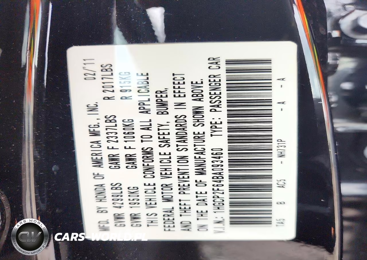2011 Honda Accord Se VIN:1HGCP2F64BA093460 - 13