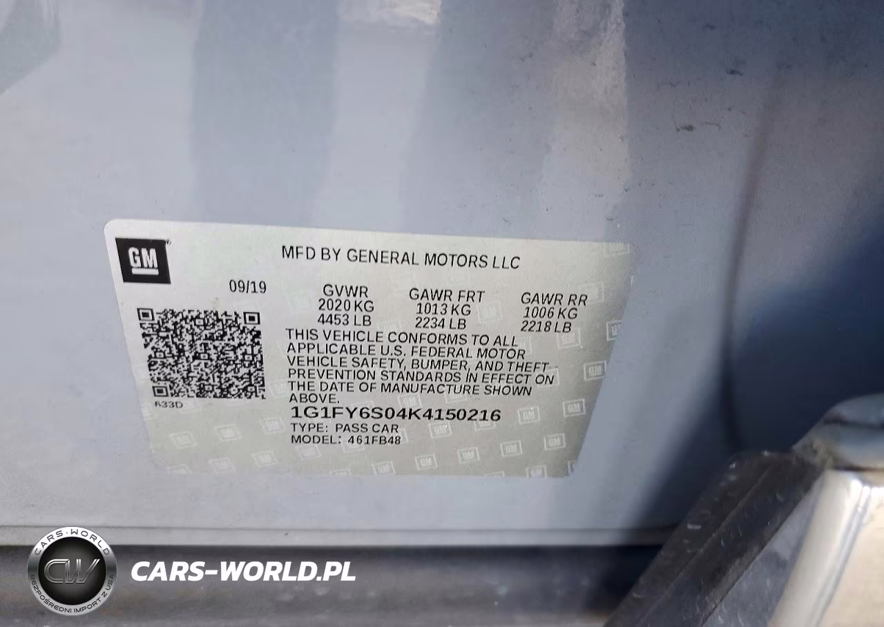 2019 Chevrolet Bolt Ev Lt VIN:1G1FY6S04K4150216 - 12