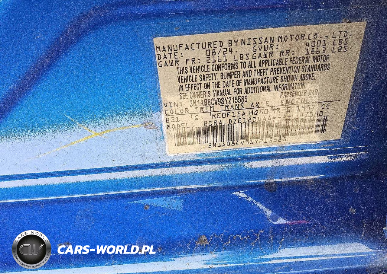 2025 Nissan Sentra Sv VIN:3N1AB8CV9SY215585 - 12