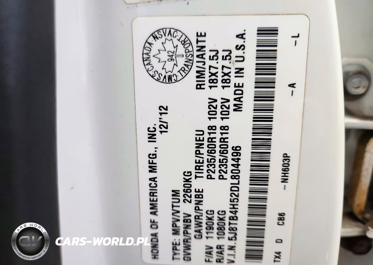 2013 Acura Rdx Technology VIN:5J8TB4H52DL804496 - 14