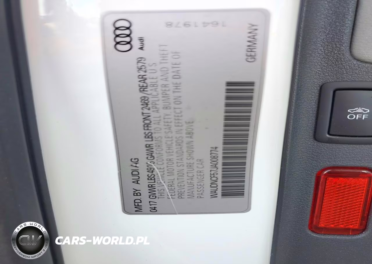 2018 Audi A5 Premium S Line VIN:WAUDNCF57JA008774 - 12