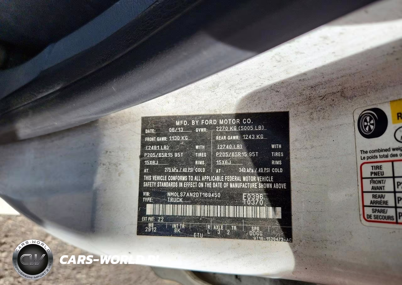 2013 Ford Transit Connect Xl VIN:NM0LS7AN2DT169450 - 13