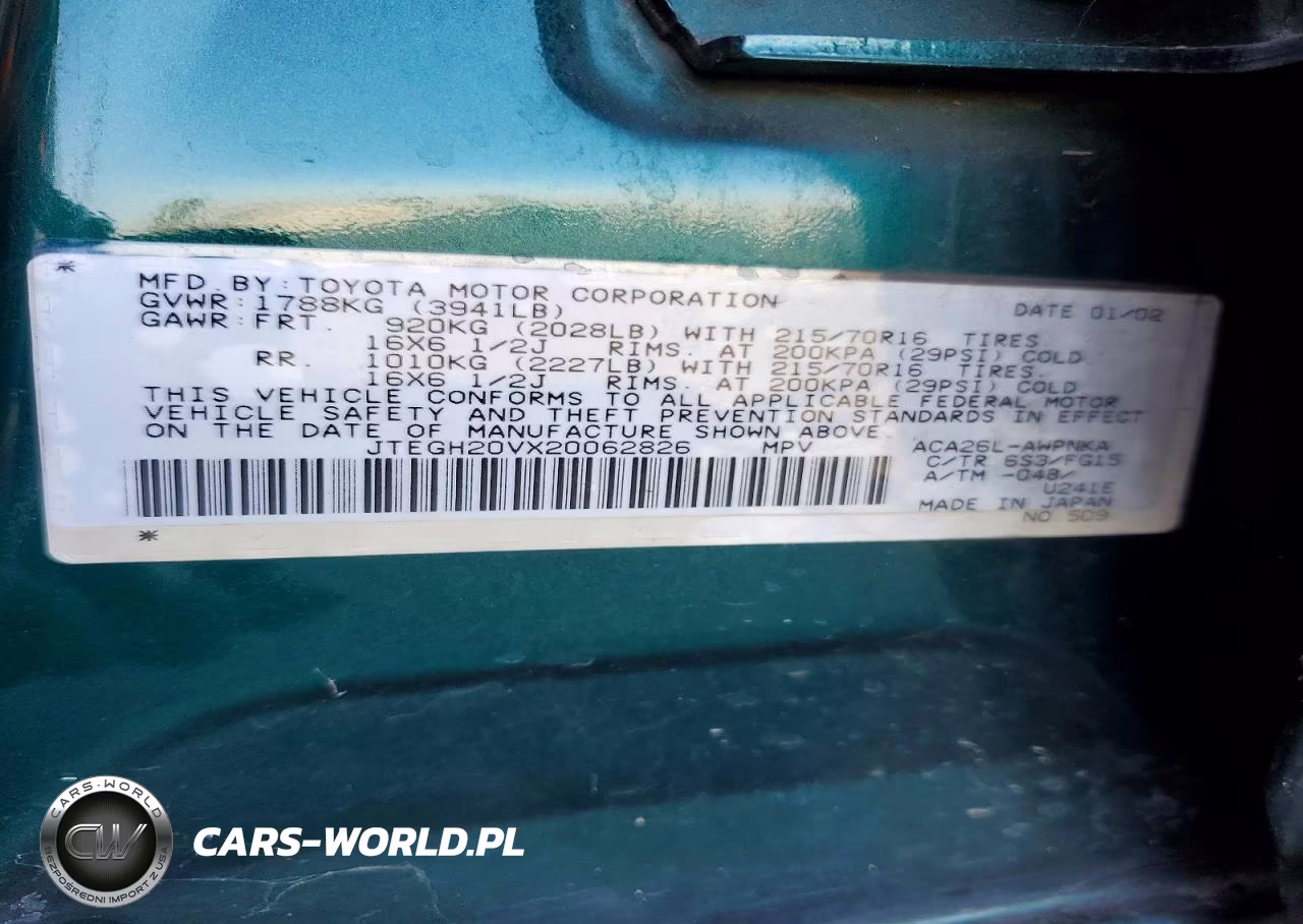 2002 Toyota Rav4 Base VIN:JTEGH20VX20062826 - 13